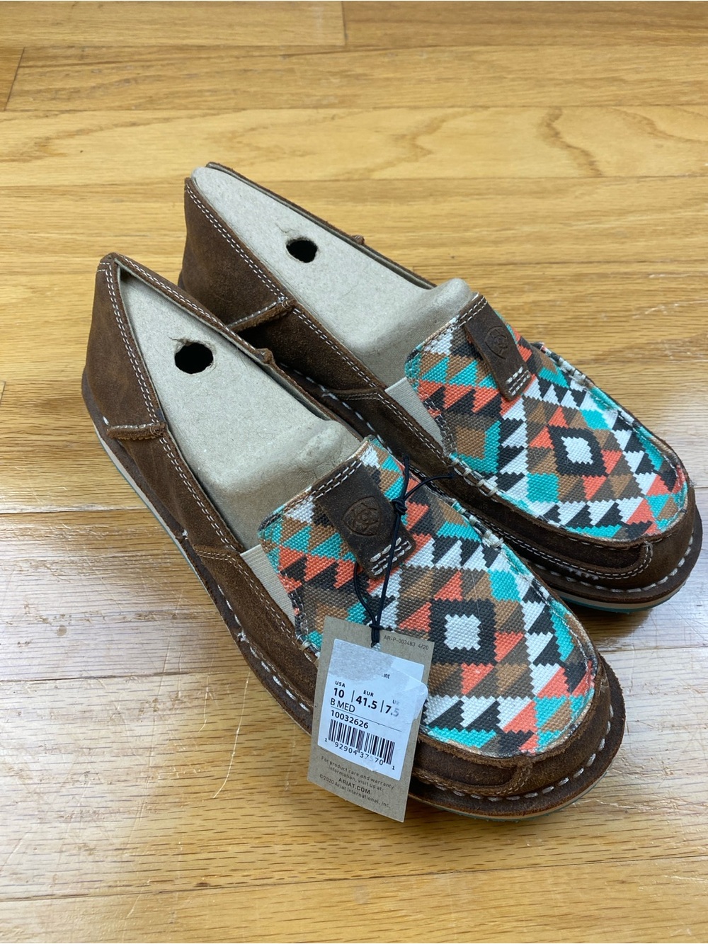 Ariat Womens Wicker/Multi-Geo Print Casual Slip On Cruiser Shoes Size 10B